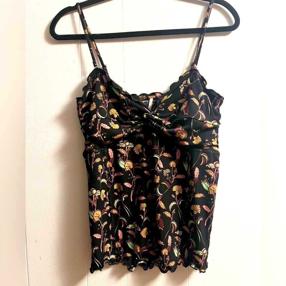 Free People ~ Spaghetti Strap, Paisley Patterned, Swim, Sleep Top
